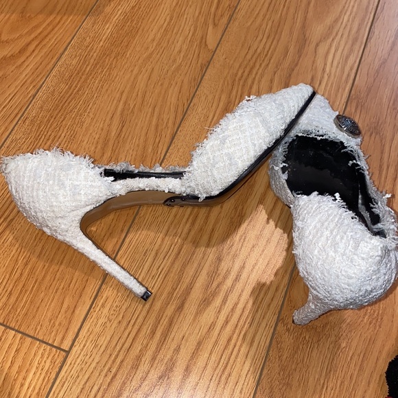 💥SOLD!💥 BALMAIN JULIE D’ORSAY TWEED HEELS - Picture 9 of 16